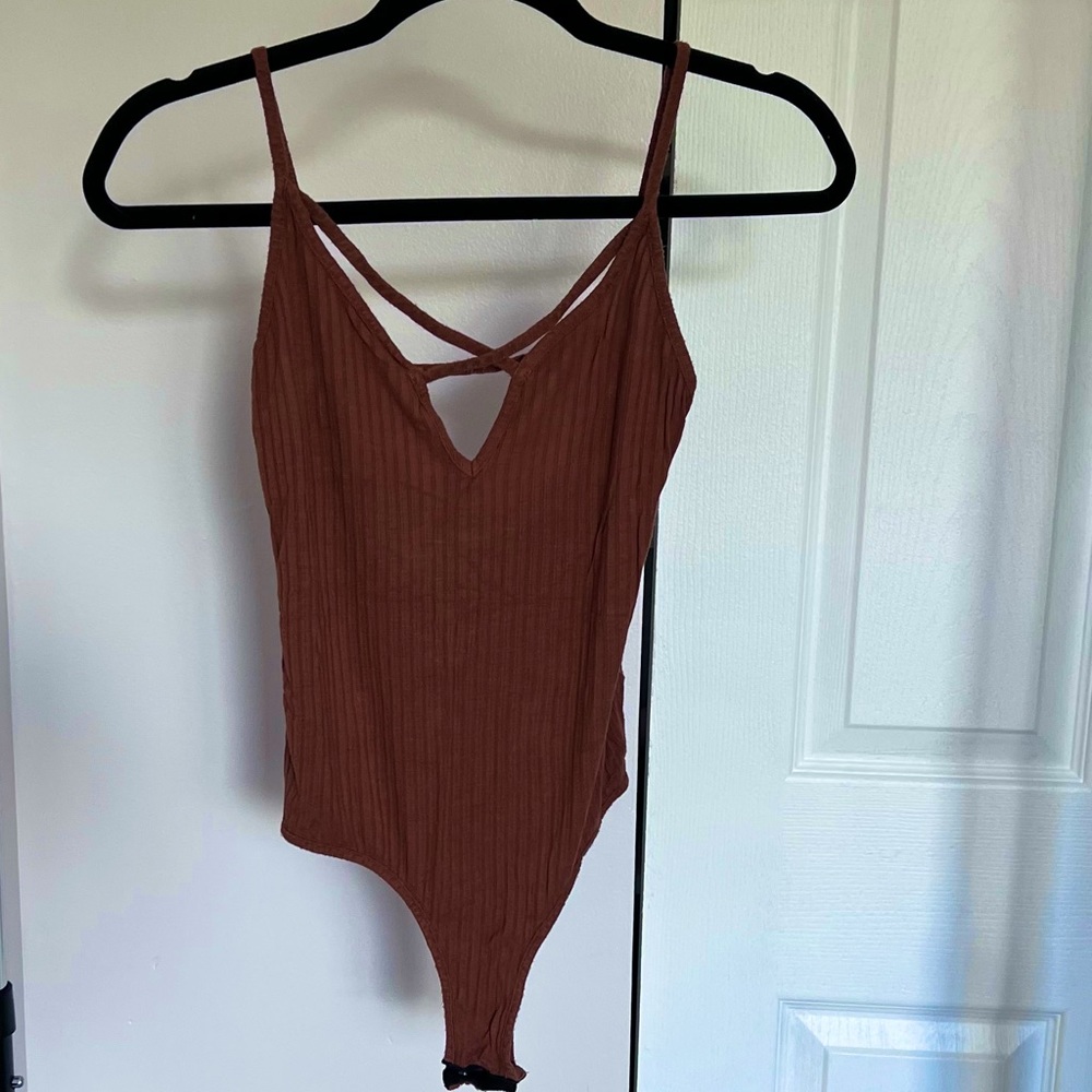 Tan Bodysuit from Wet Seal